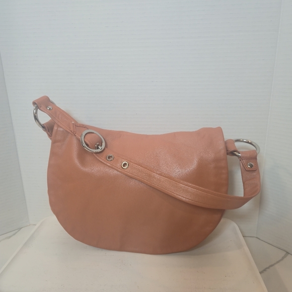 Coach Saddlebag Hobo Genuine Leather Burnt Orange Tangerine Shoulder Bag - Picture 1 of 16